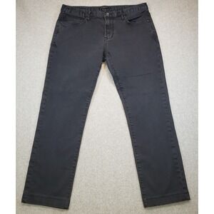 John Varvatos USA Bowery Jeans Mens Faded Black Sz 34 x 28 Stretch Slim Straight
